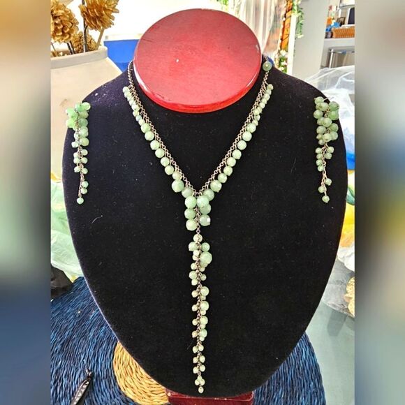 Jade Faux Stone Jewelry Set - Picture 1 of 4